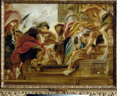 Die Begegnung von Abraham und Melchisedech von Peter Paul Rubens